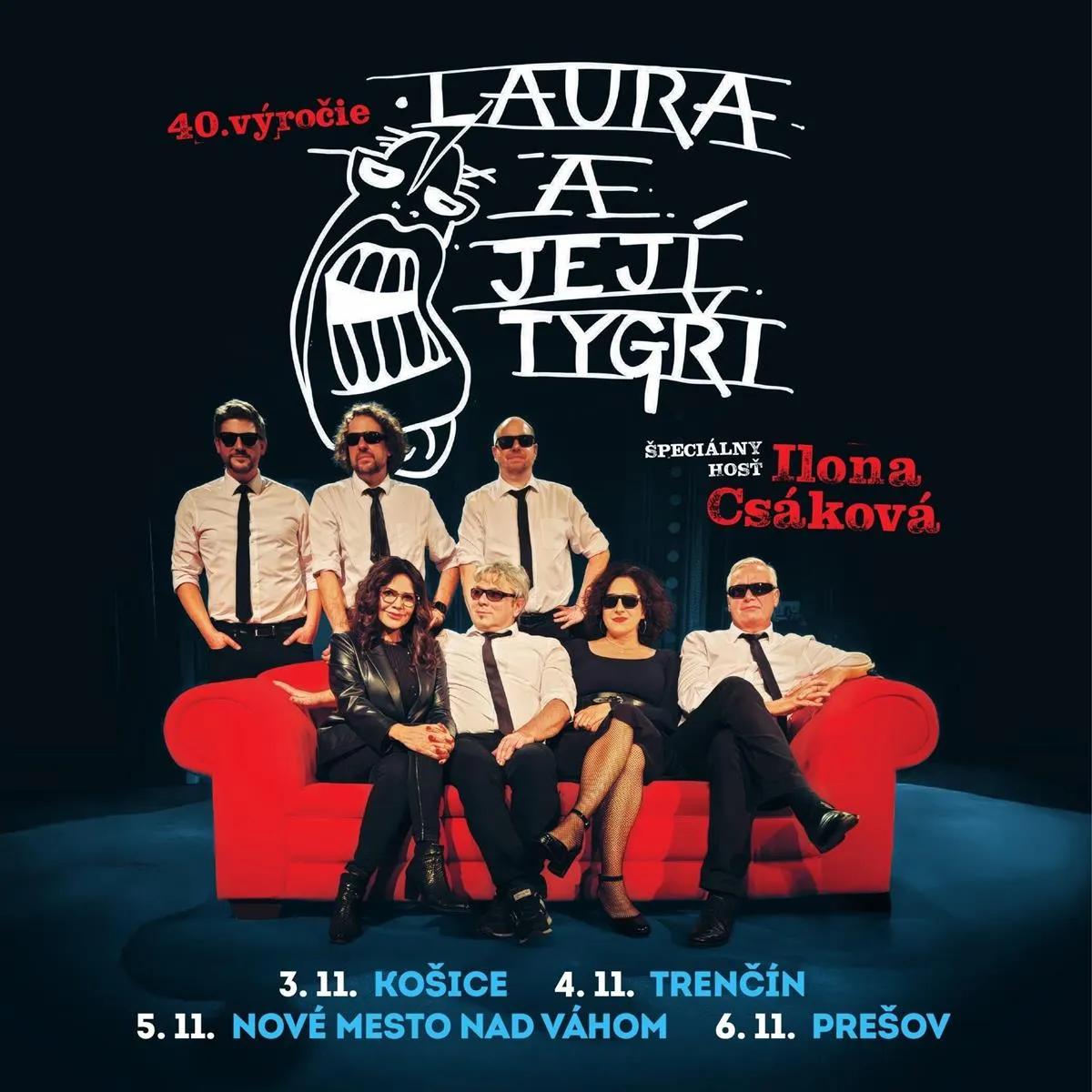 Plagát: LAURA A JEJÍ TYGŘI - 4O rokov na scéne